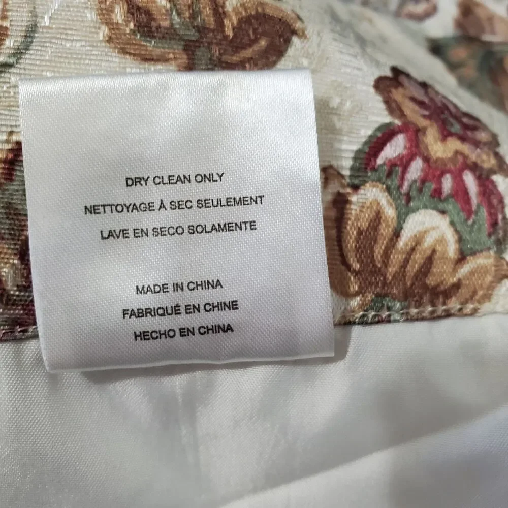 Chapel Hill By Croscill Single Drape Panel Jacquard Baroque Cream 83